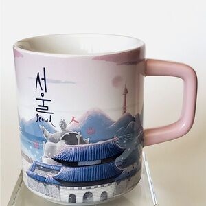 Starbucks Seoul Mug with Pink skyline